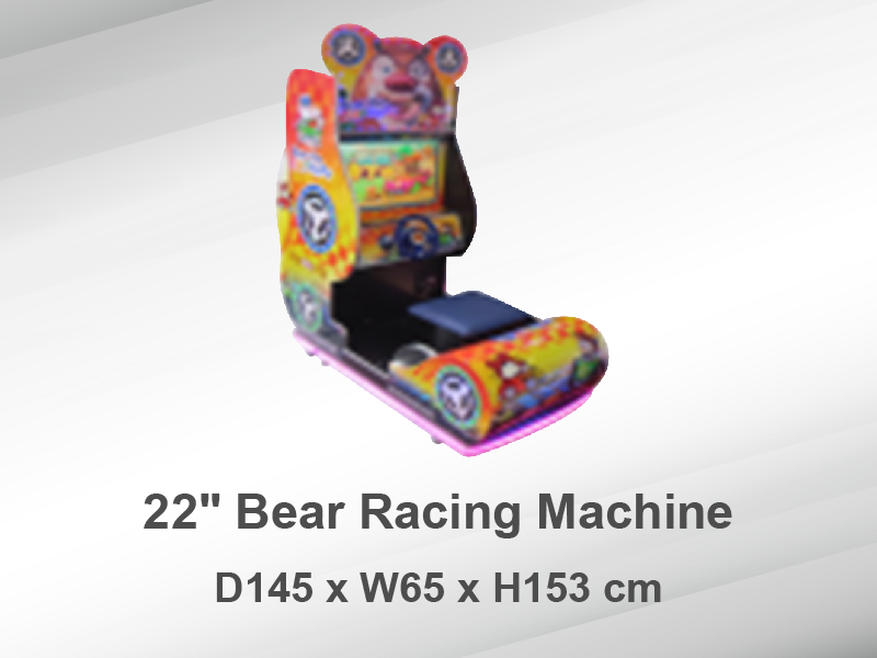 22" Bear Racing Machine、Kid's Game Machine、Amusement Machine