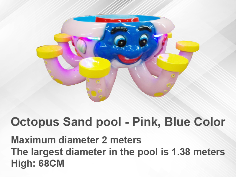 Octopus Sand pool-Pink-Blue Color、Kid's Game Machine、Amusement Machine