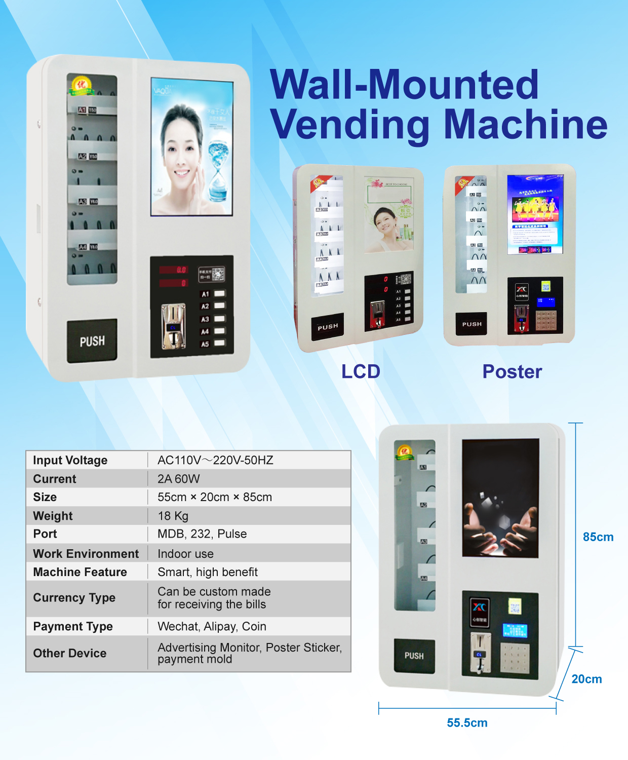 Wall Mounted Vending Machine