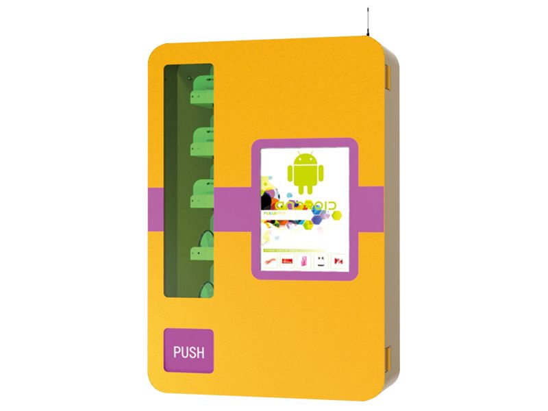 FRO-M03 Touch Monitor & Wall Mounted Vending Machine(Yellow)